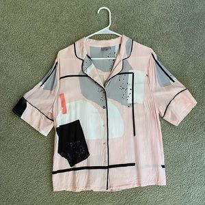 Oliver Bonas Colorblock Mod Button-down